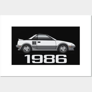 1986-White and Grey Posters and Art